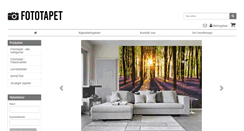 Desktop Screenshot of fototapet.no