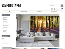 Tablet Screenshot of fototapet.no